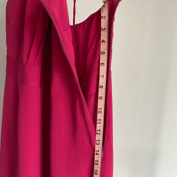 Banana Republic Magenta Halter Dress Size 6 - Picture 5 of 6